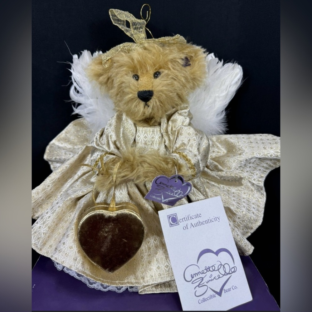 NWT NEW Annette Funicello 50th Anniversary Golden Angel Teddy Bear COA Limited